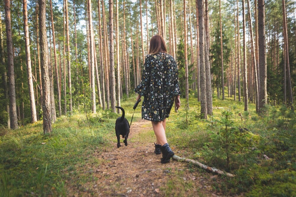 Take time for yourself after 40 - a walk outside is a great idea.